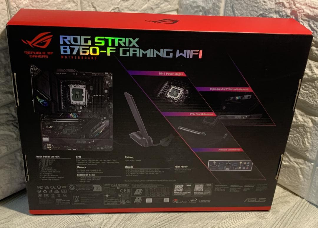 ROG STRIX B760-F GAMING WIFI マザーボード