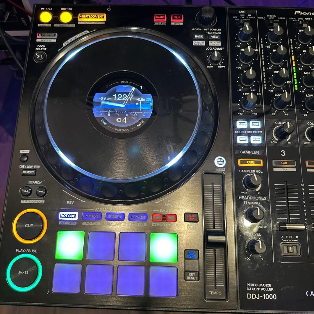 PioneerDJDDJ-1000DJコントローラー中古本体のみ／一部動作難あり