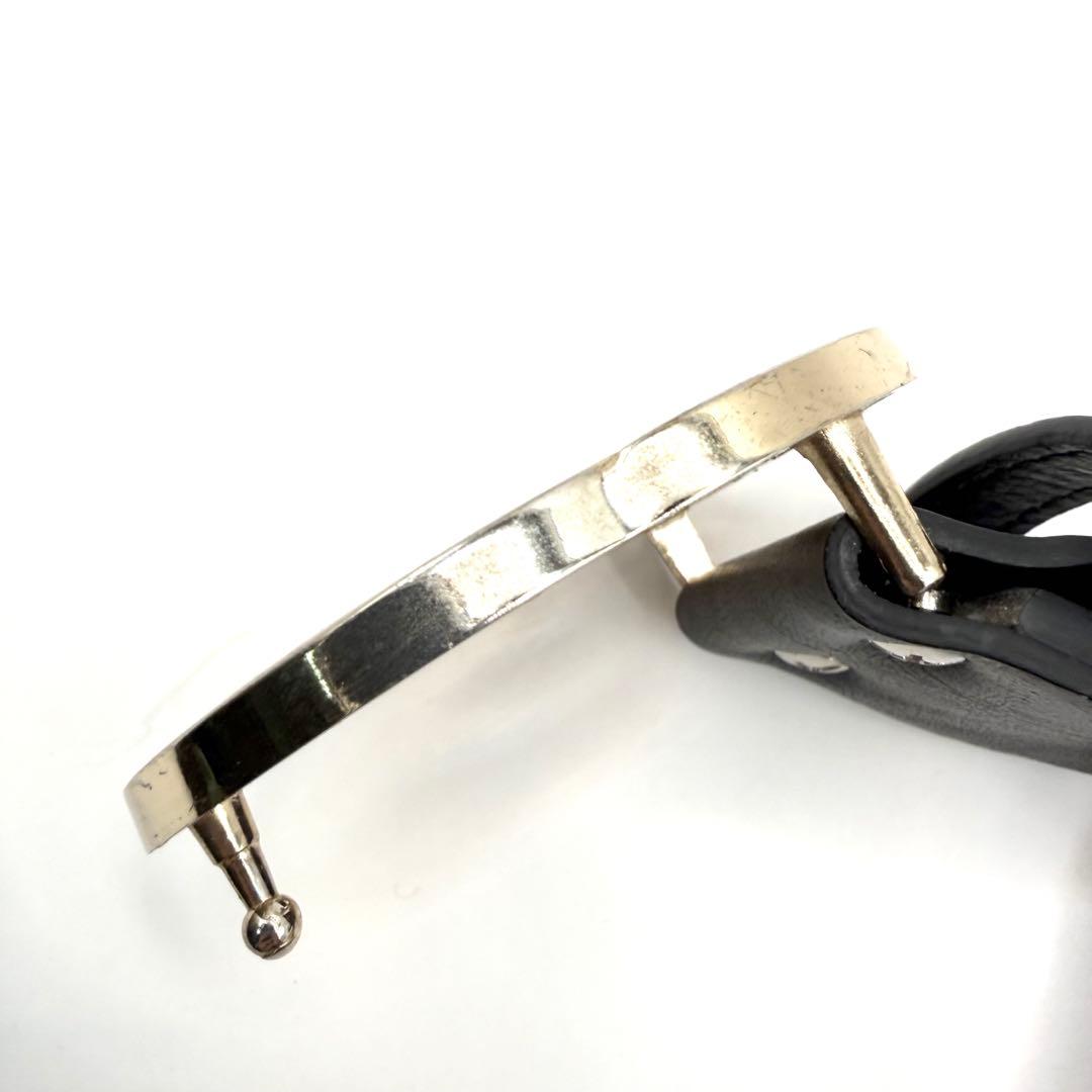 GUCCI ベルト 黒 インターロッキング ゴールド金具 ダブルG GG柄 ロゴ