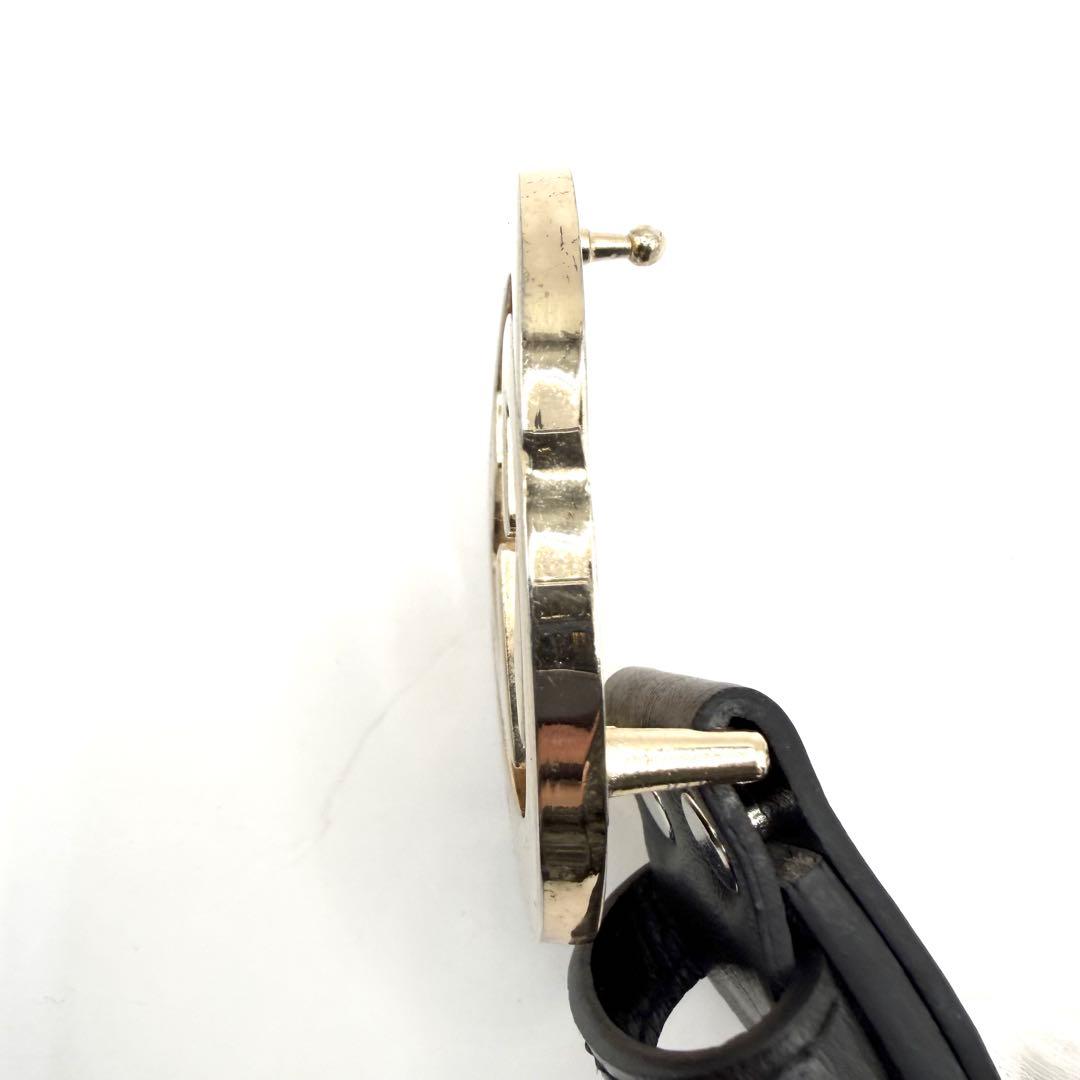 GUCCI ベルト 黒 インターロッキング ゴールド金具 ダブルG GG柄 ロゴ