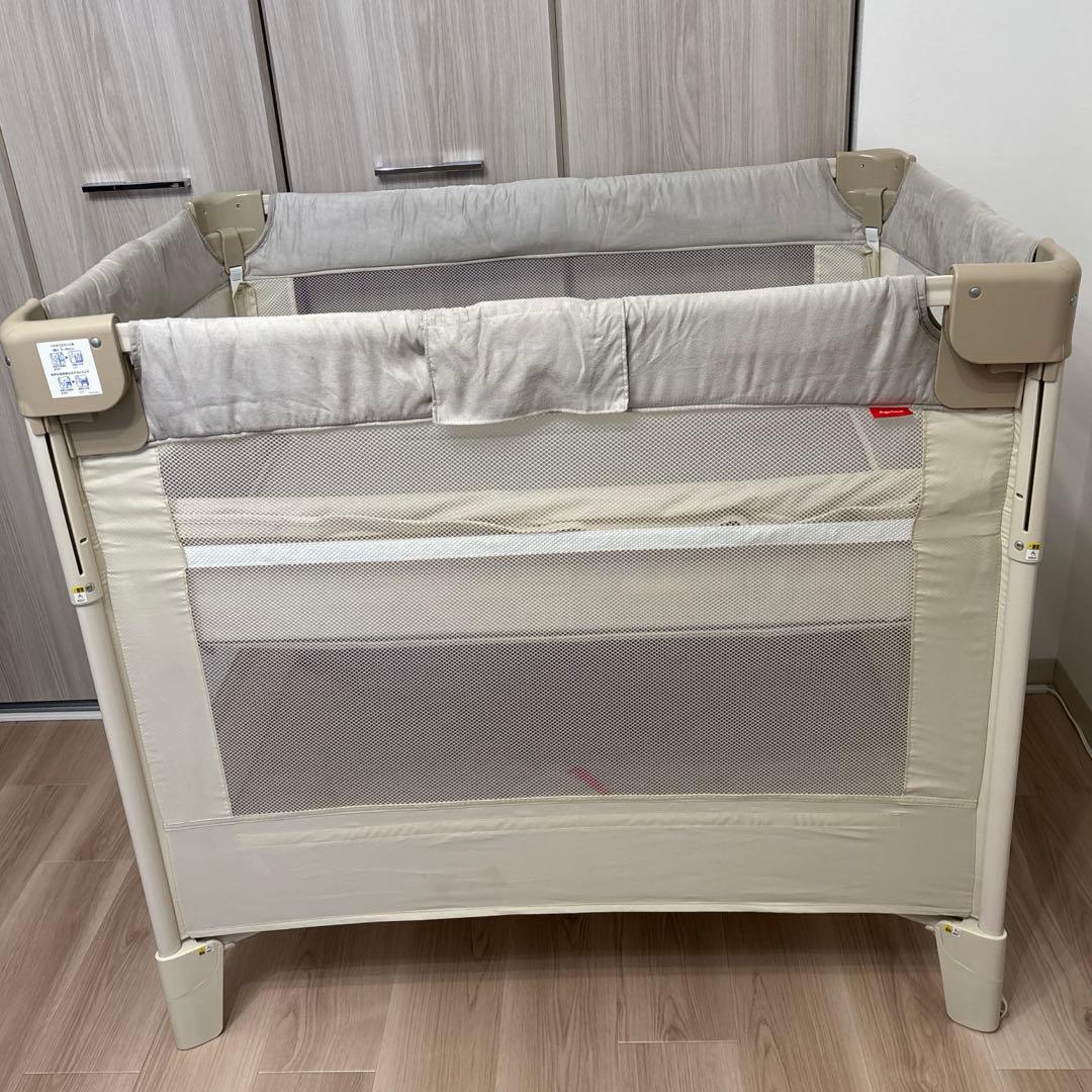 Aprica ココネルエアープラス ベビーベッド ホワイトベージュ