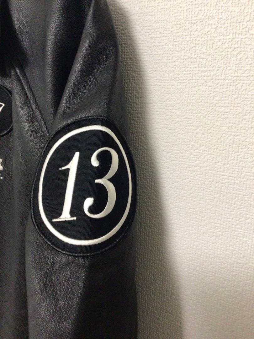 （新規限定出品）schott（ショット）羊革　レザー トラックジャケット　黒　M