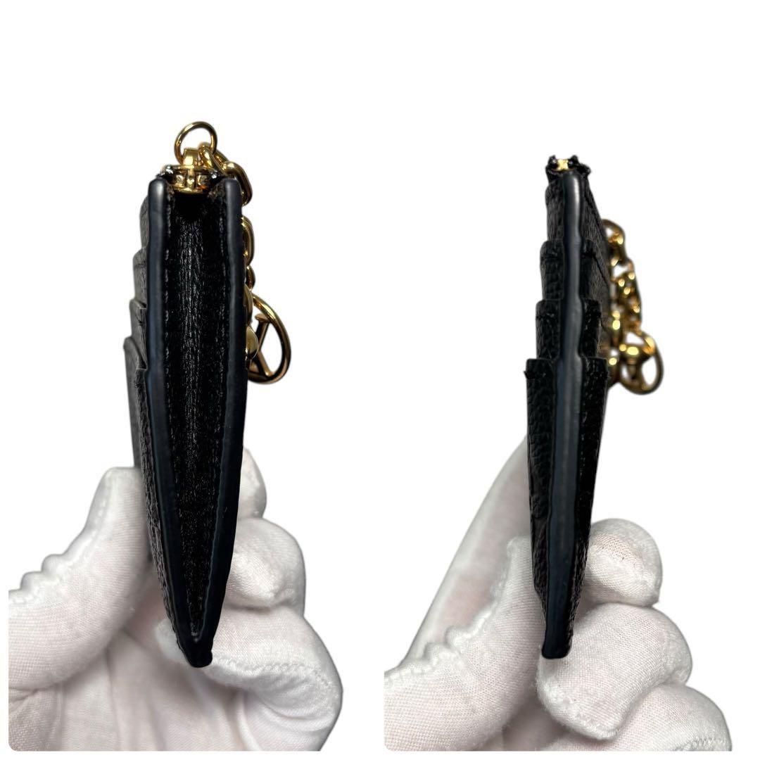 ルイヴィトン アンプラント ポルトカルトフローラ ミニ財布 黒