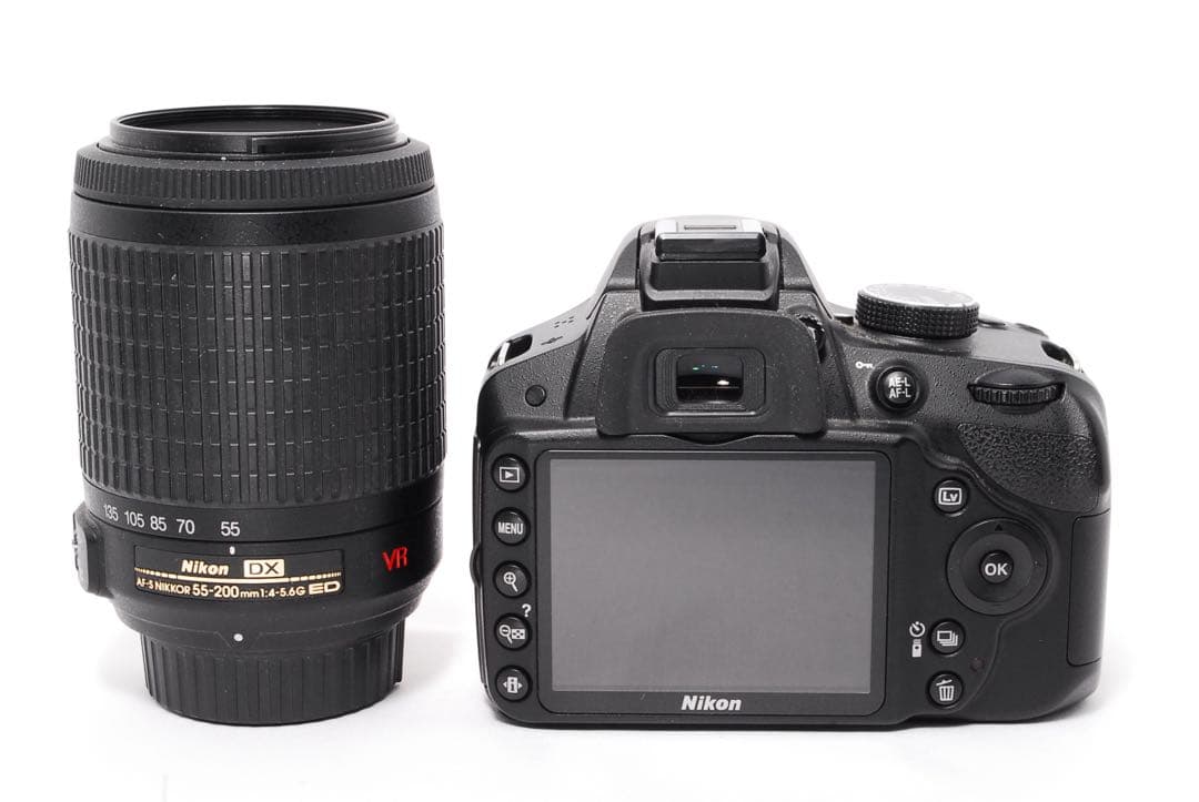 ❤️Nikon D3200❤️スマホ転送❤️一眼レフカメラ❤️望遠レンズキット❤️美品❤️