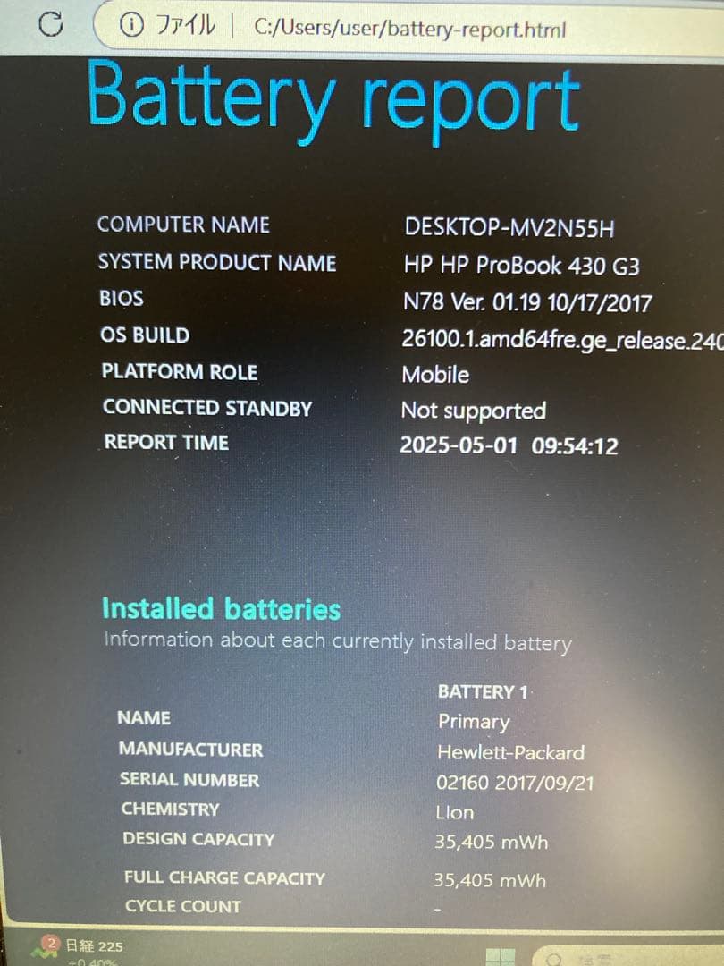 Windowsノート本体 HP ProBook 430 G3 Win 11 Pro 8GB 500GB