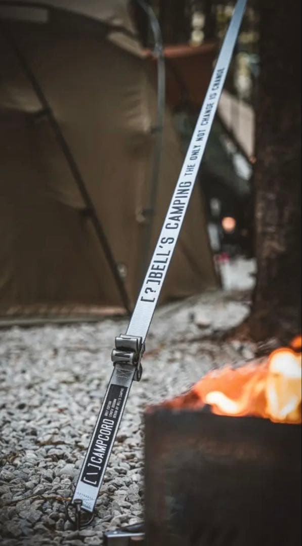 【Bell’s Camping】[＼] CAMPCORD ガイロープ グレー