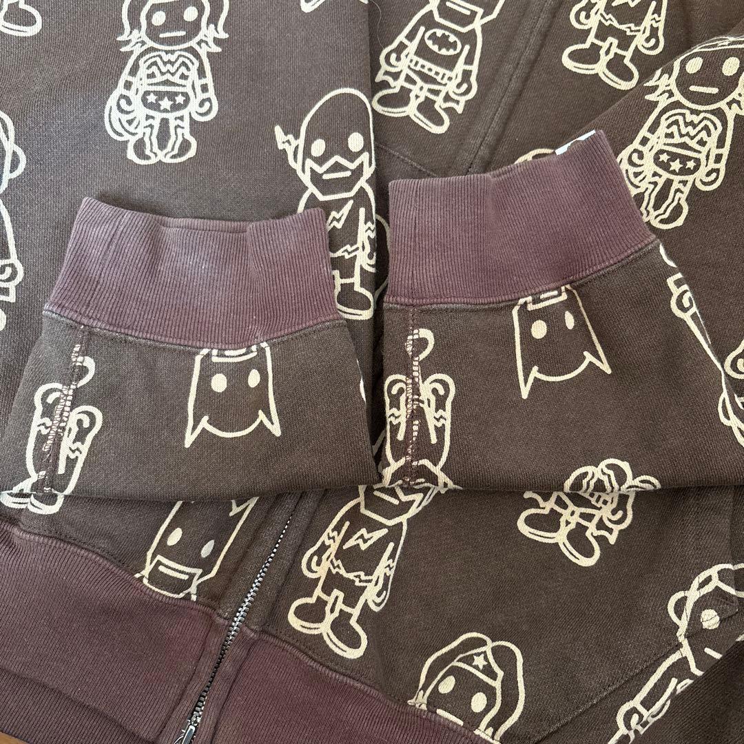 天*水様 アベイシングエイプ　DC Comicsコラボ フルジップアップパーカー