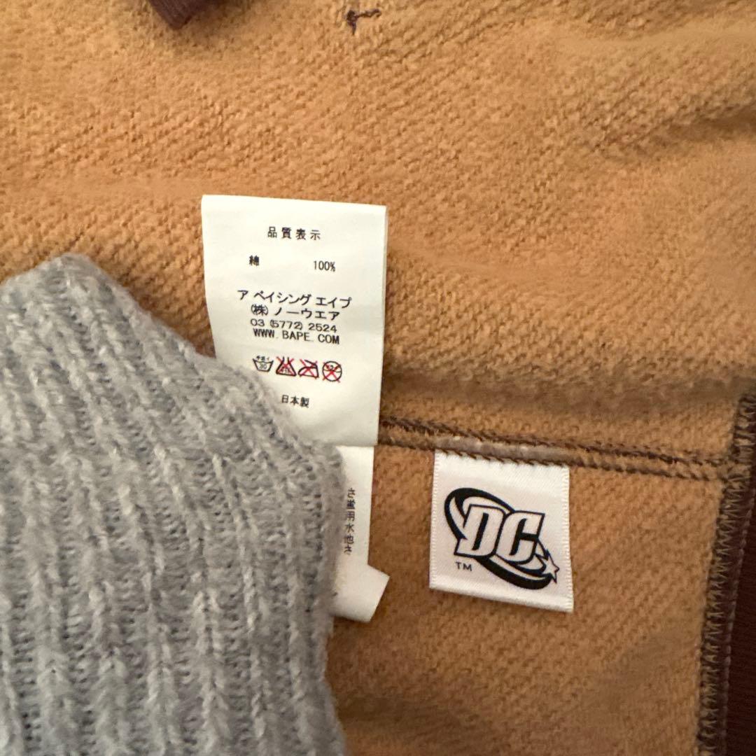 天*水様 アベイシングエイプ　DC Comicsコラボ フルジップアップパーカー