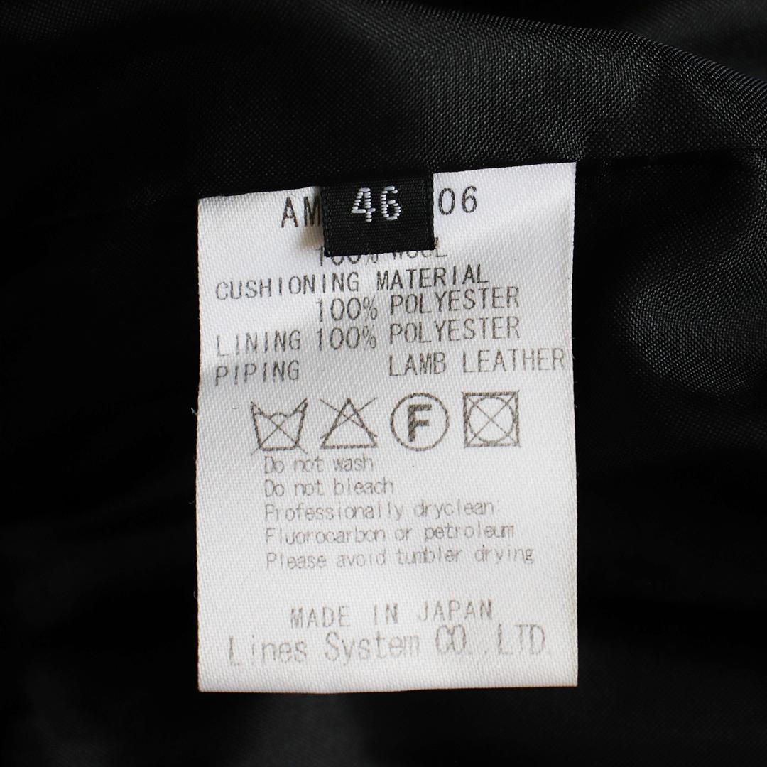 【あおば】希少✨ato ウールドビー中綿ミリタリーブルゾン ラムレザー