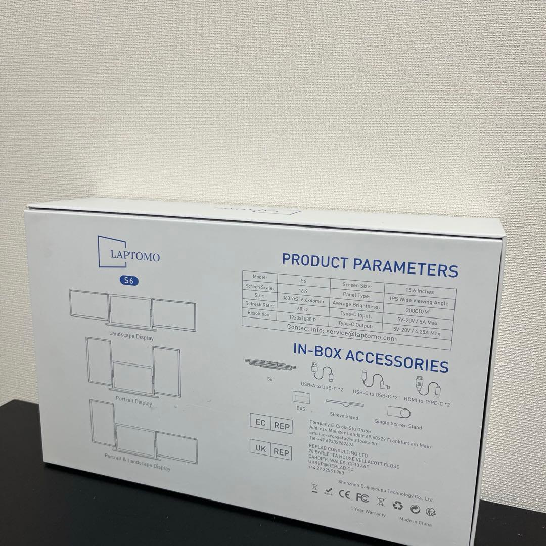 【極美品✨️】LAPTOMO S6 ノートパソコン トリプルモニター 付属品完品