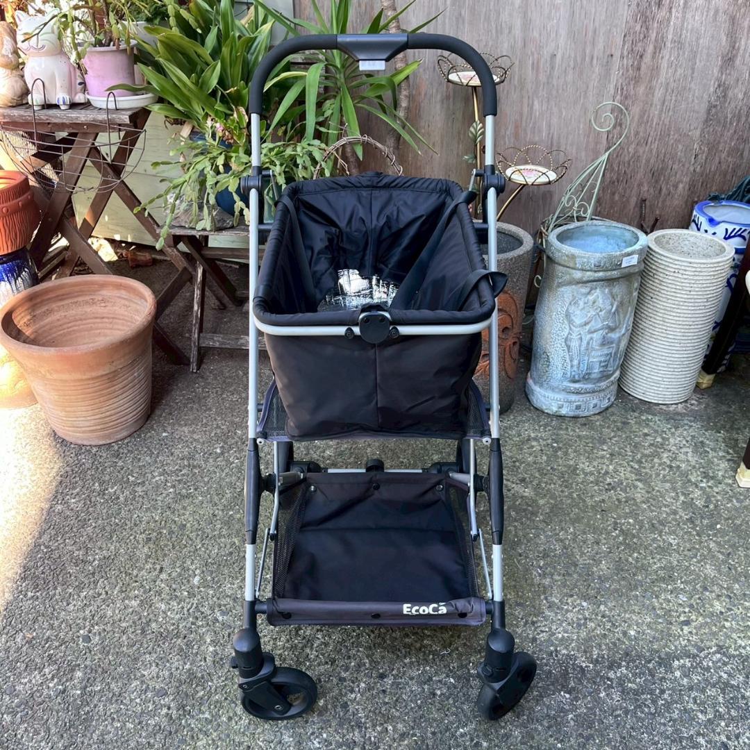 【良品】ecoca エコカ ショッピングカート 保冷バッグ付き 折りたたみ式