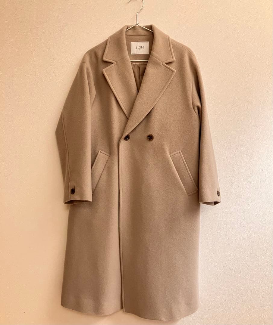 SLOBE IENA / ECO WOOL ダブルブレストコート36