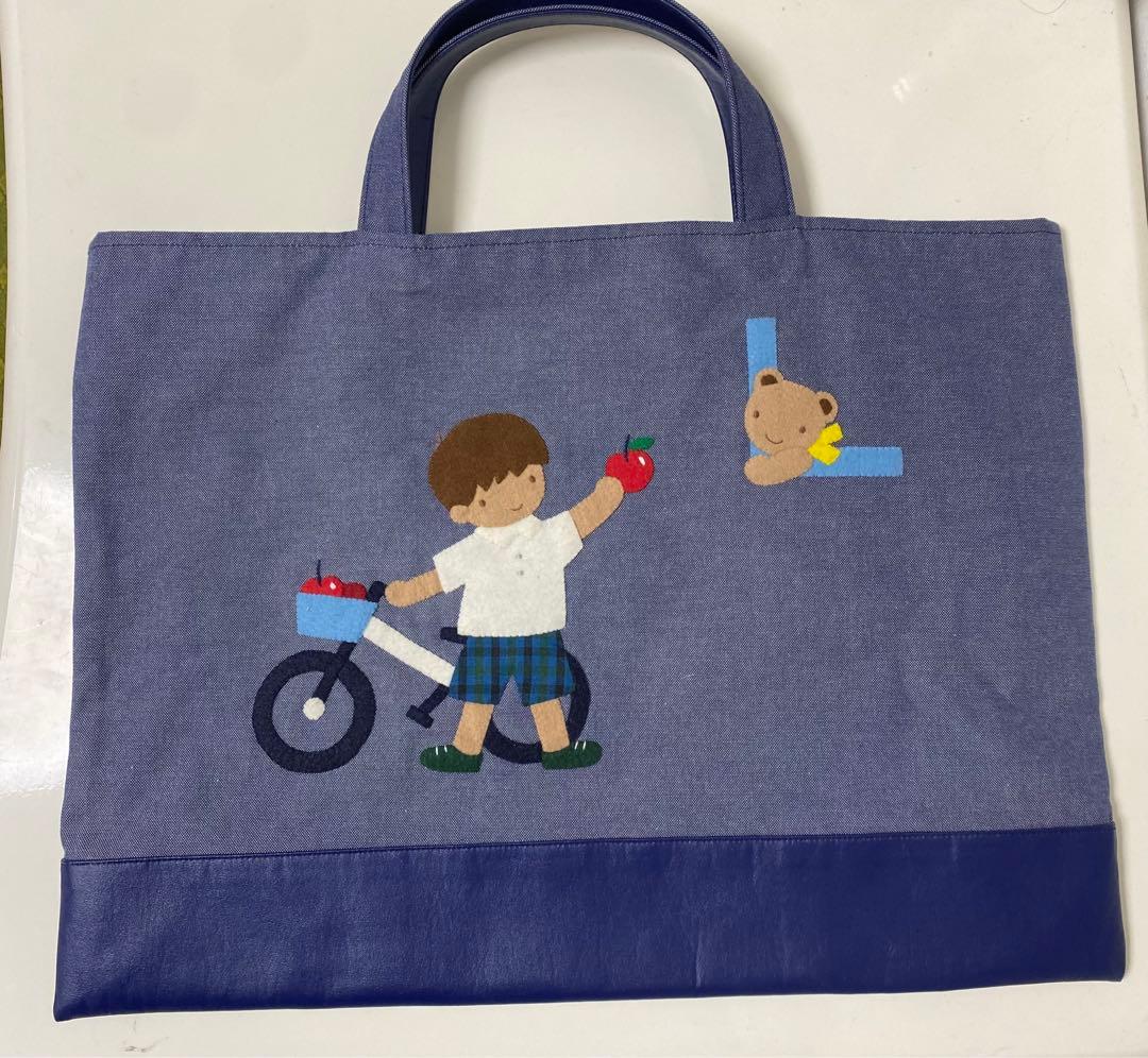 本日限定価格　familiar ファミリア　デニムバッグ　美品