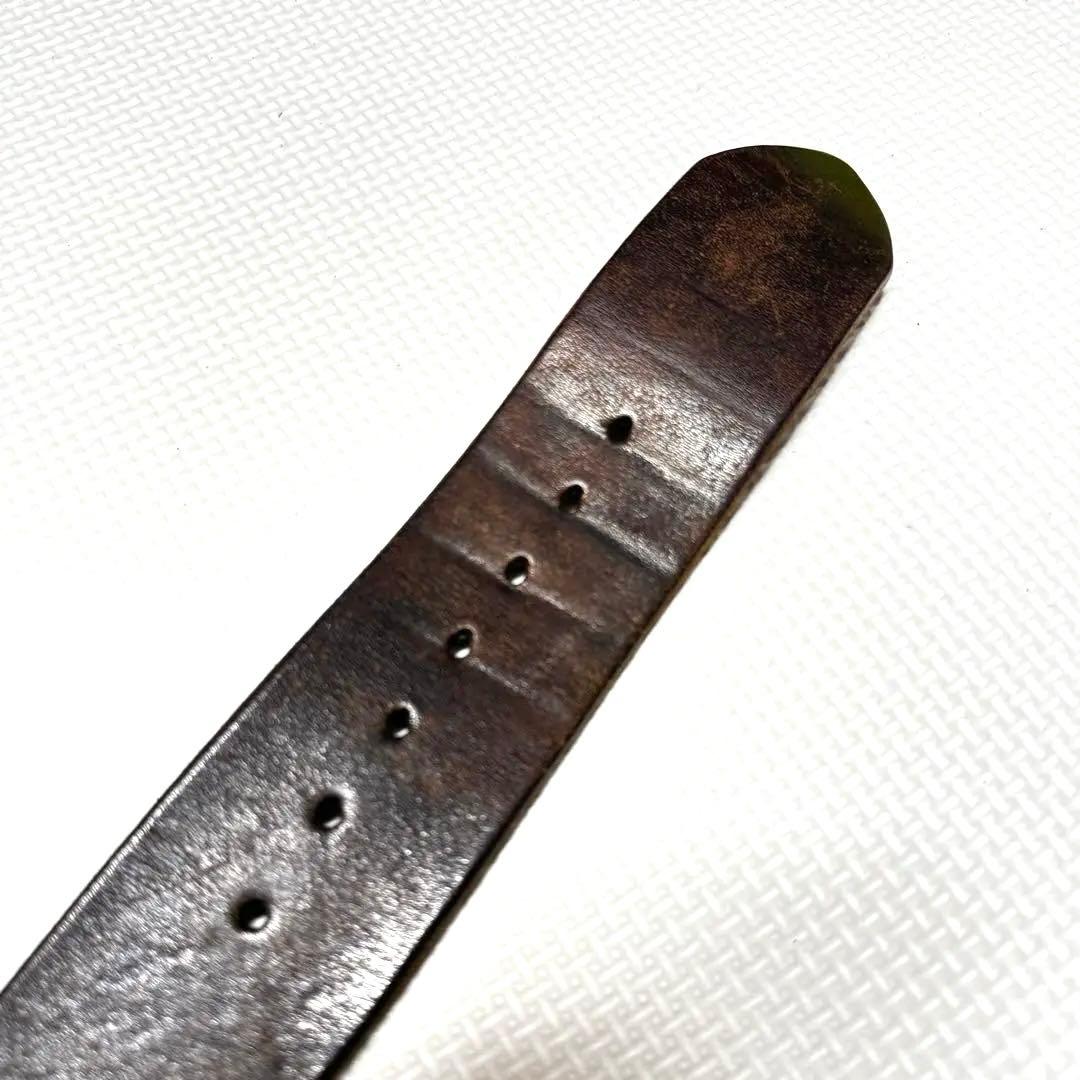 ラングリッツレザー　ベルト　32 North&Judd バックル　極太　肉厚