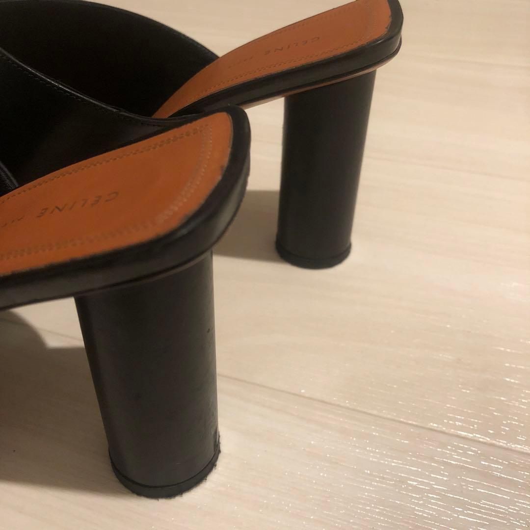 CÉLINE ブラックヒール38