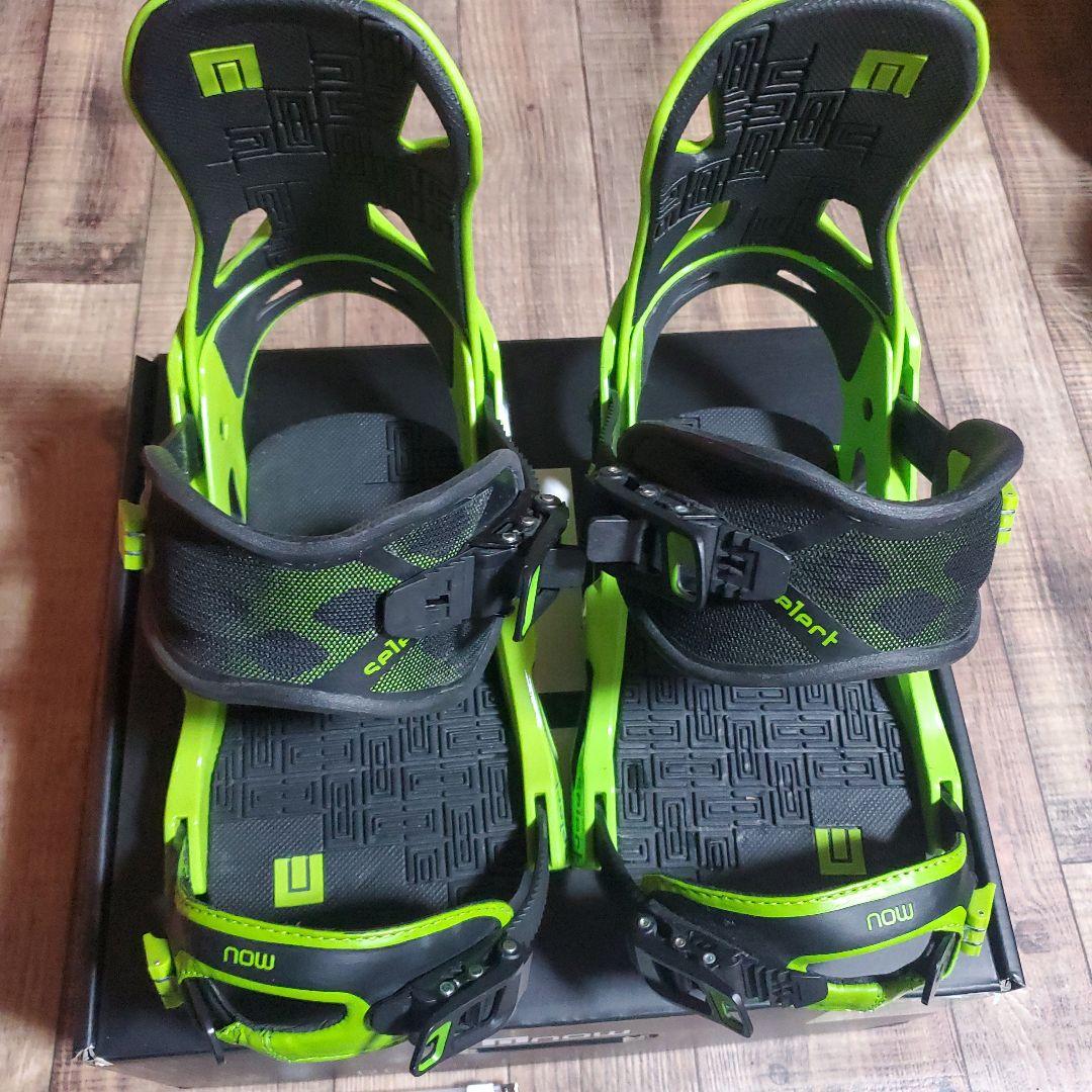 NOW スノーボード ビンディング グリーン/ブラック　select　M