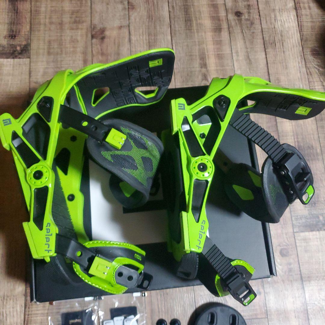 NOW スノーボード ビンディング グリーン/ブラック　select　M