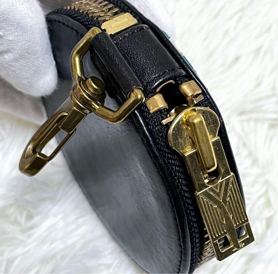 美品 ブラックミーンズ ケース レザー 刺繍 小物入れ 渋谷龍太着用モデル