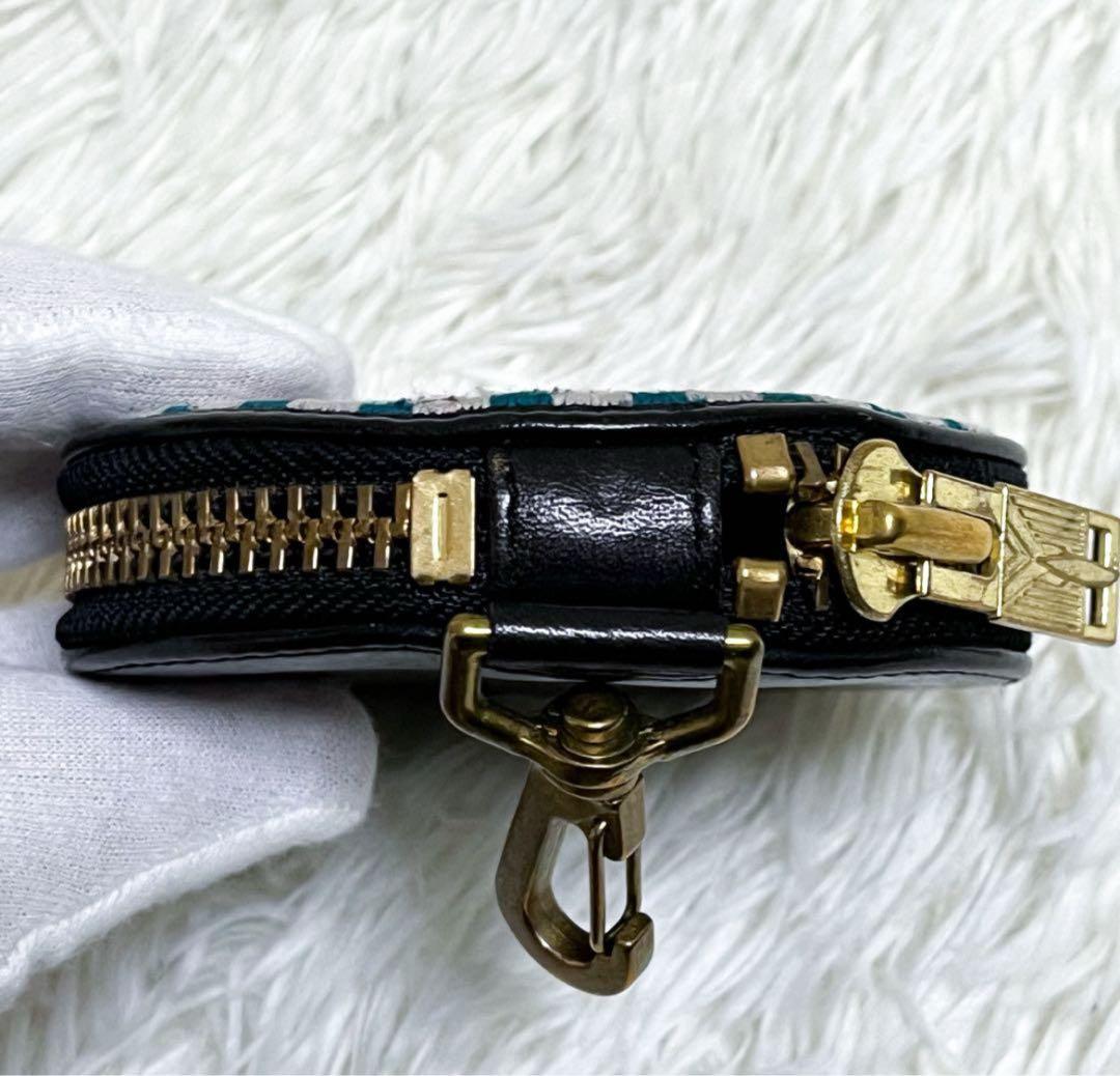 美品 ブラックミーンズ ケース レザー 刺繍 小物入れ 渋谷龍太着用モデル