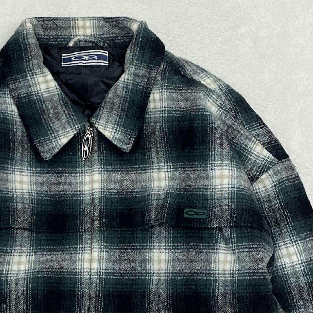 Ocean Pacific ジップアップ　ジャケット　オンブレ　チェック　Ｍ