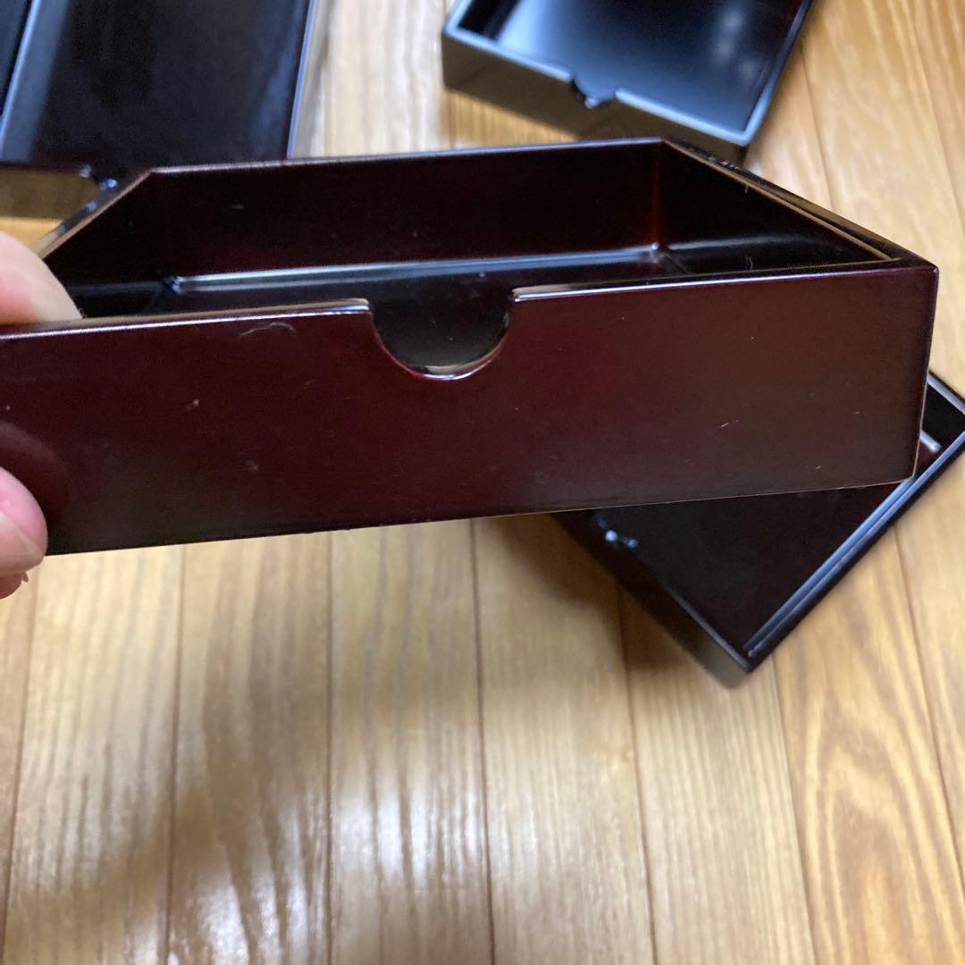 和食　料亭　おかもち　コレクション収納　漆器　蓋付　引き出し6つ　工芸品