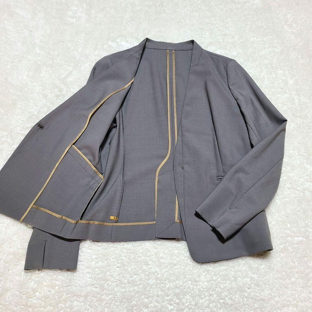 【人気】　グリーンレーベルリラクシング　セットアップ　ノーカラー　パンツ　36