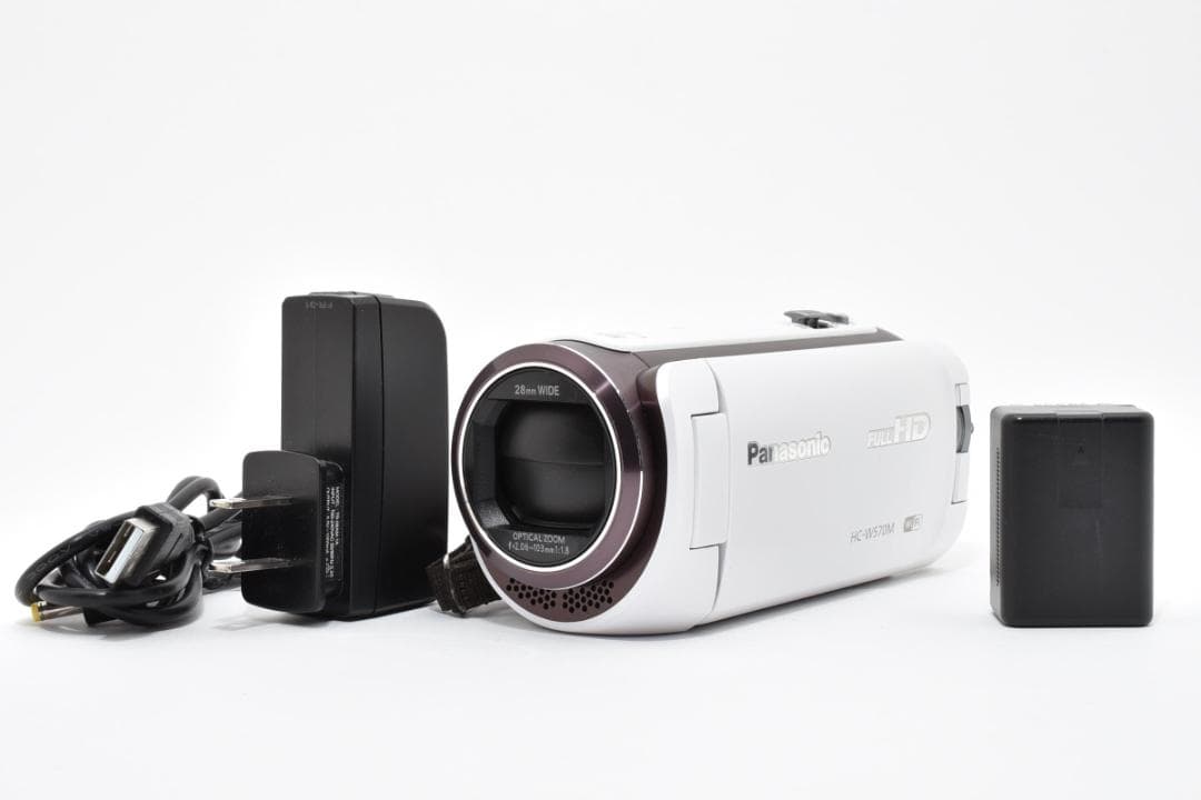 【美品】Panasonic ビデオカメラ HC-W570M　ホワイト　動作確認済