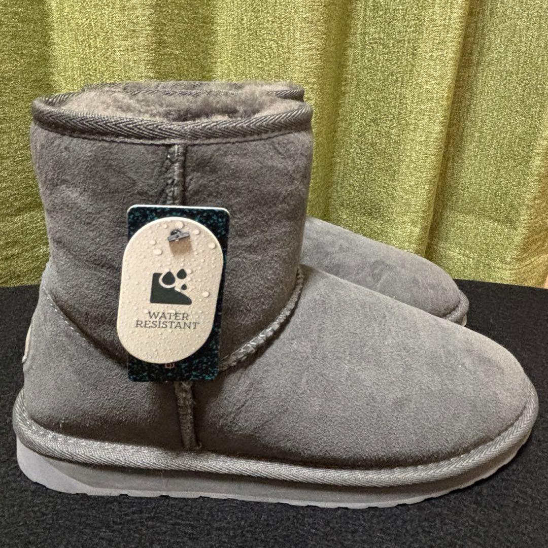 emu ムートンブーツ ⭐︎新品未使用⭐︎サイズ25 グレー タグ付き 防水