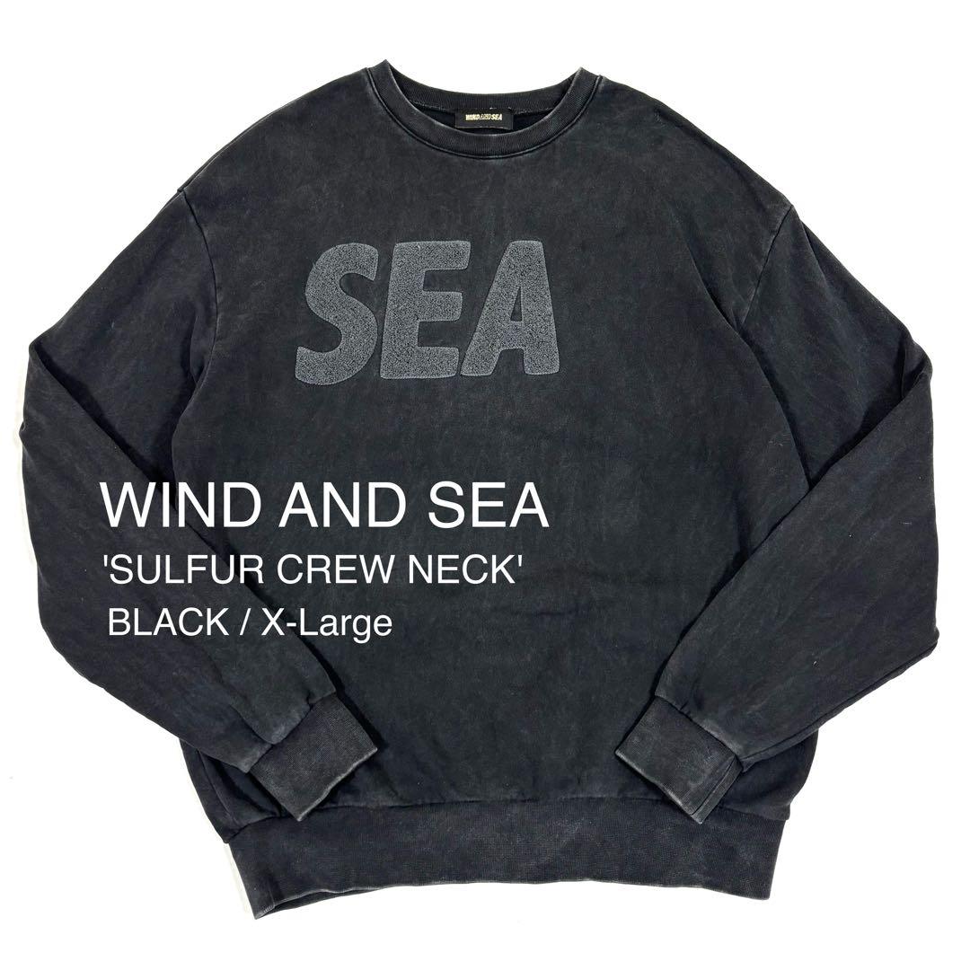 トップス Wind And Sea BLACK SULFUR CREW NECK XL