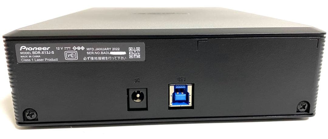 美品 PIONEER パイオニア BDR-X13J-S 外付けブルーレイドライブ