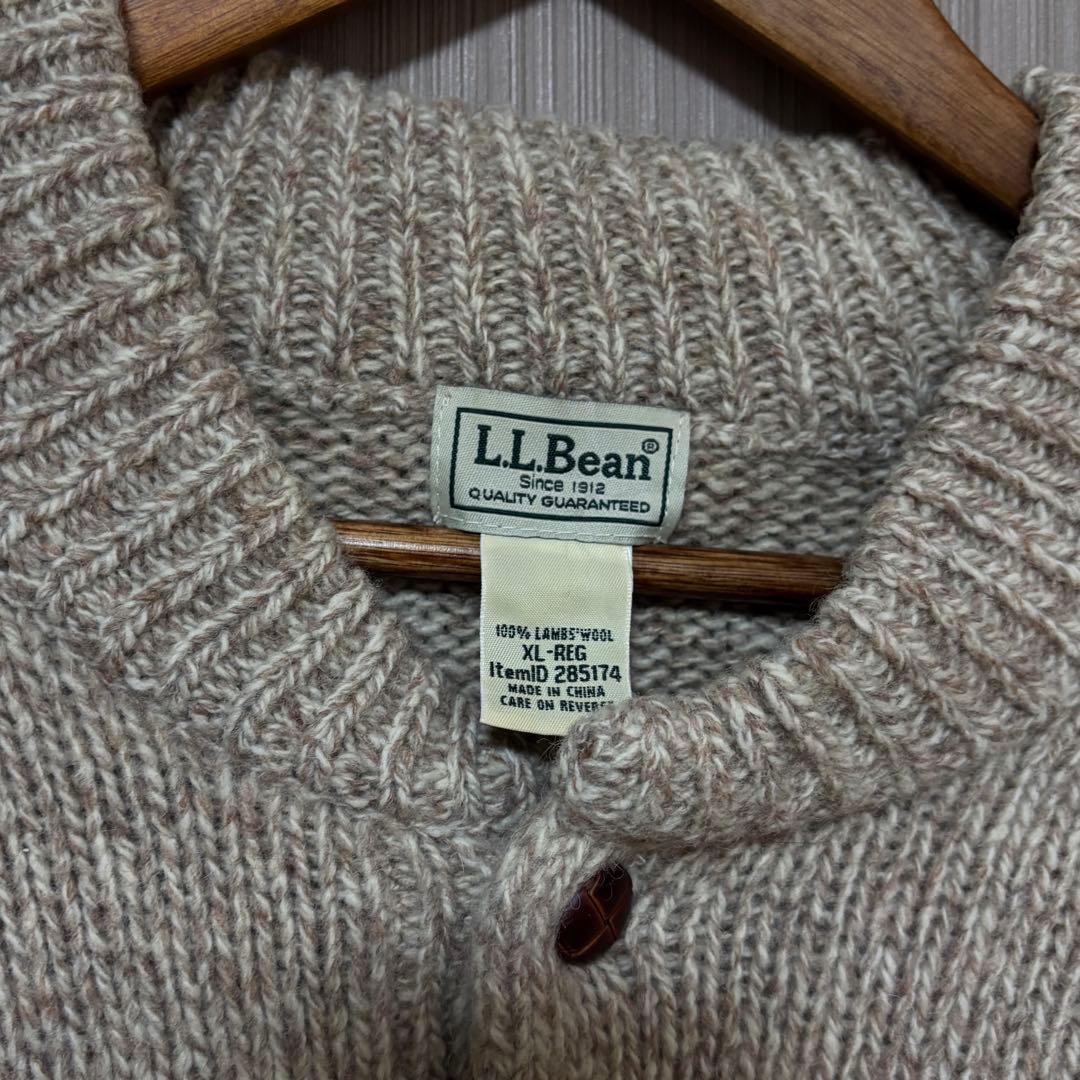 【L.L.Bean】ootho ヘンリーネックニットセーター　ブラウンベージュ