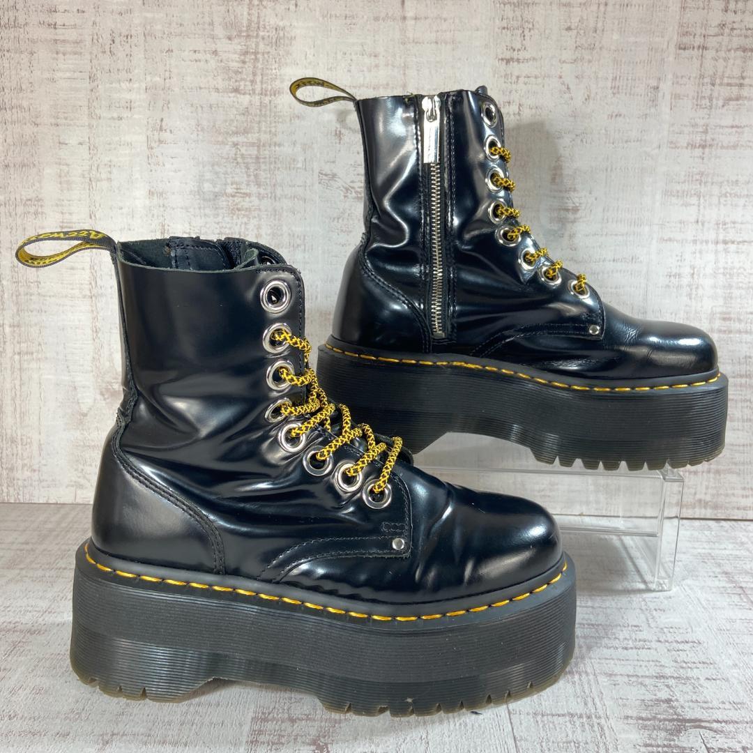 【美品】ドクターマーチン　JADON MAX 黒　厚底　レザー ブーツ　２３cm