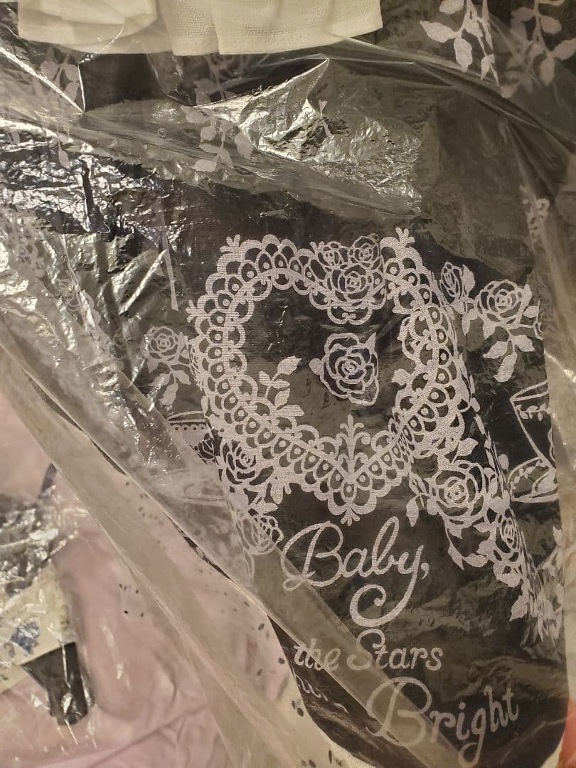 BABY sugar rose tea timeプリントエプロンJSK