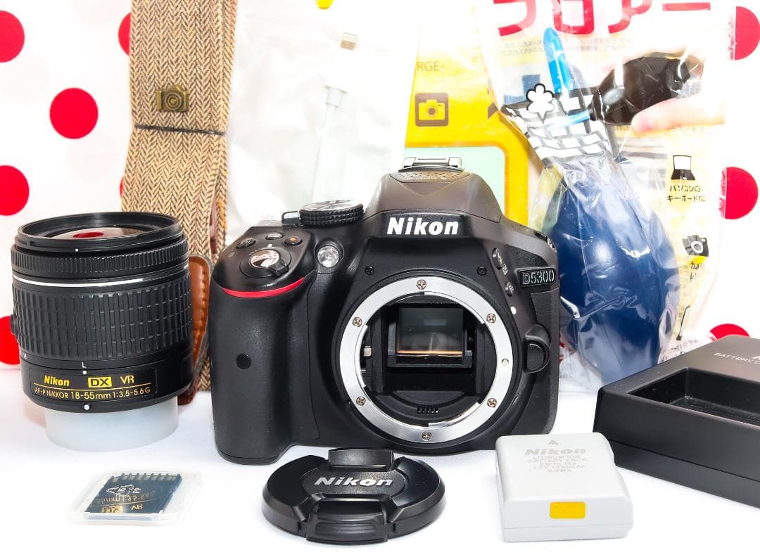 Nikon D5300❤スマホに転送❤Wi-Fi搭載❤動画＆自撮りラクラク！