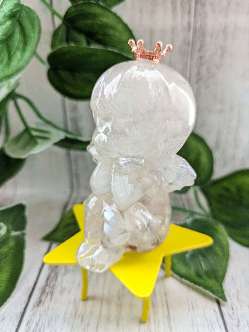 【つる927】ローズクォーツのドレス形オルゴナイト☆他５点