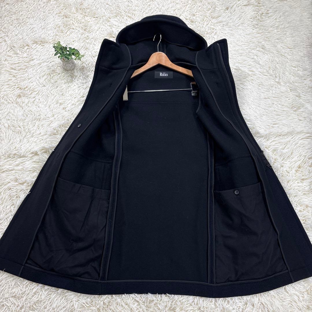 未使用に近い✨THE RERACS ロングコート ダッフルコート ネイビー　38