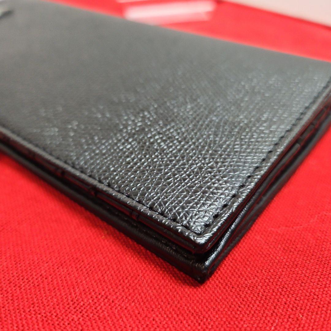 【未使用級】EMPORIO ARMANI 長財布 レザー BLACK