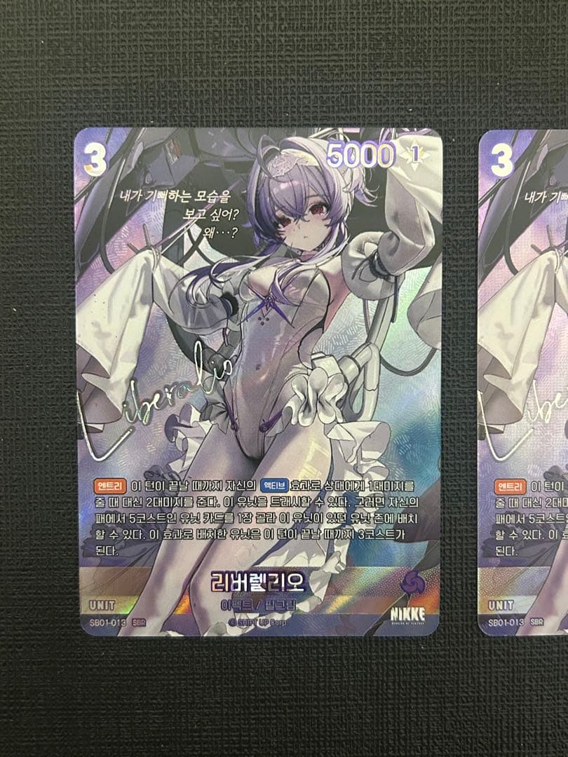 nikke ニベルアリーナ リバーレリオ SBR 3枚セット サイン 韓国語