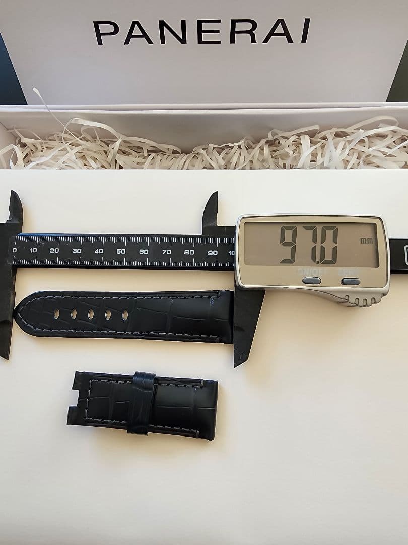PANERAI ストラップセット（アリゲーターダークブルー・Dバックル）