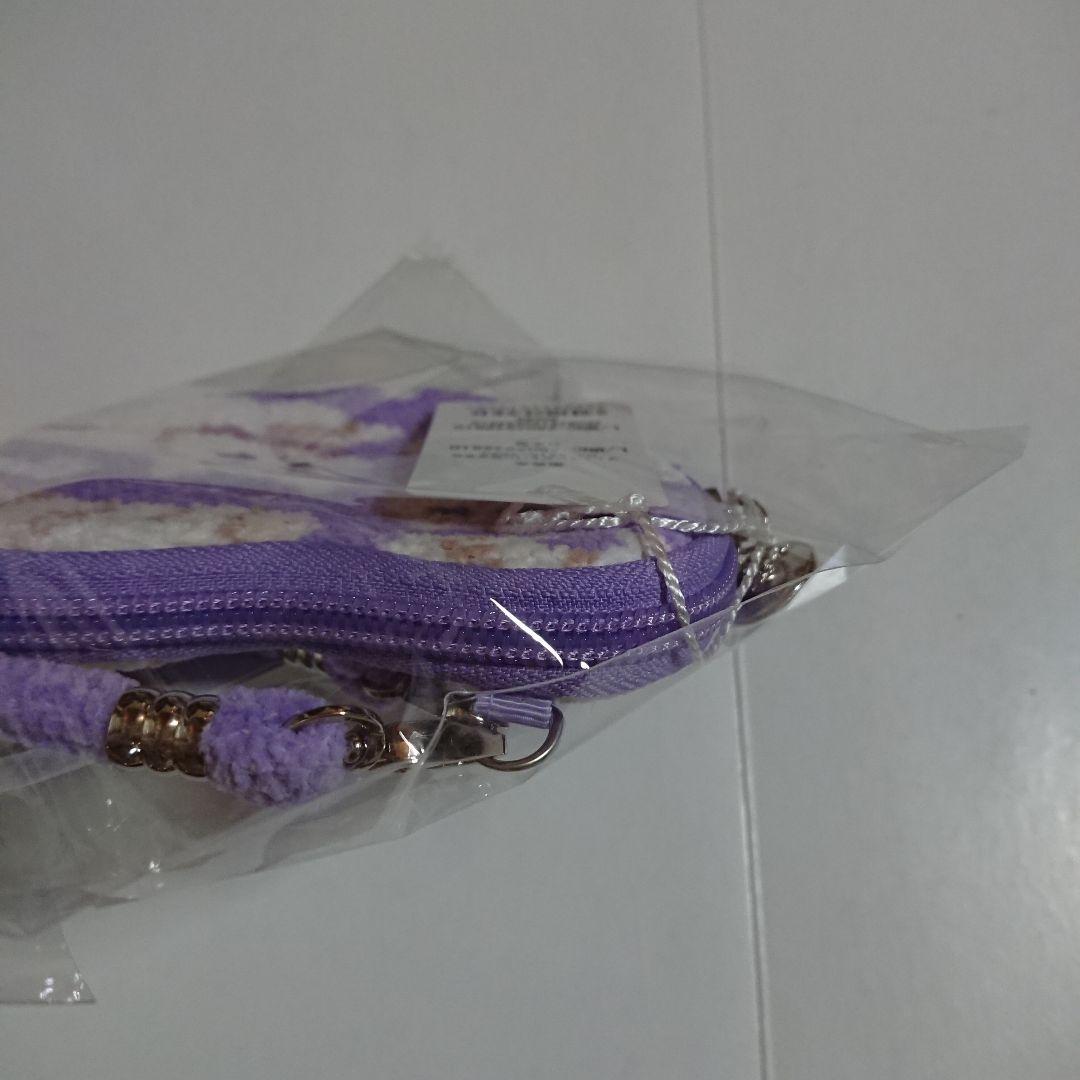 モフモフネコチャン ペールパープル ハート型ポーチ フェイラー WEB限定