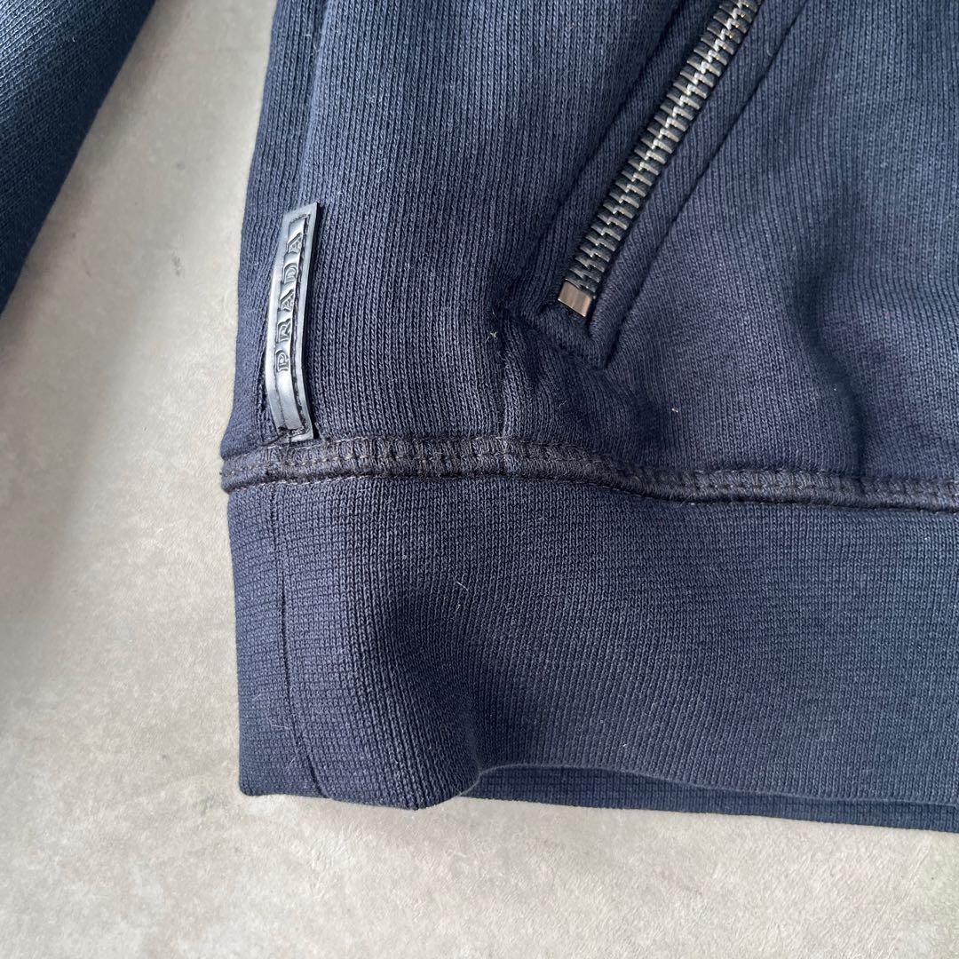 トップス PRADA archive zip-up hoodie parka black