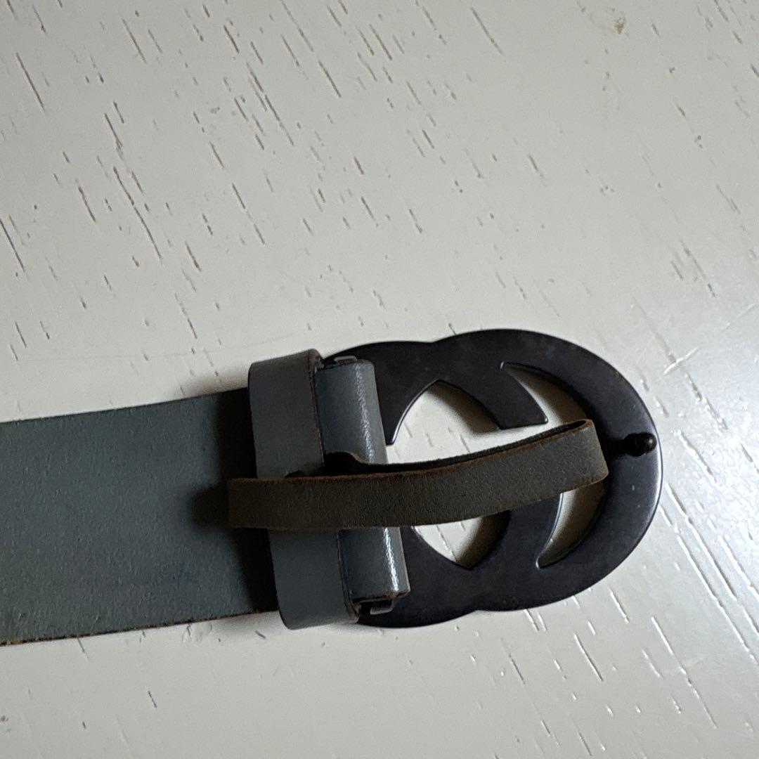 GUCCI ダブルGバックル ベルト 80