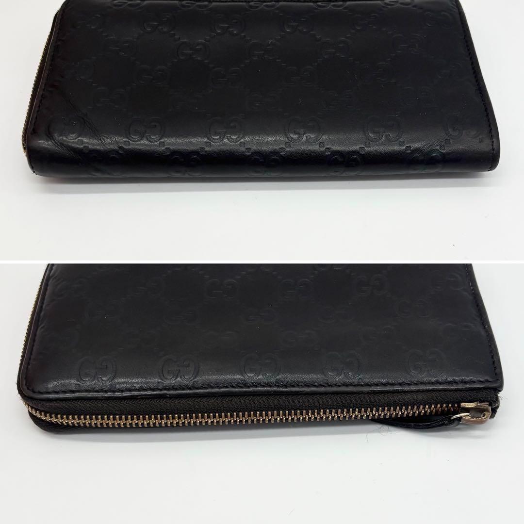 ✨極上美品✨グッチ 長財布 ラウンドファスナー　L字ファスナー シマ