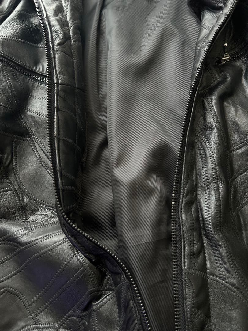 ニシノインターナショナル★メンズ★革ジャン・レザージャケット・ライダース★黒3L