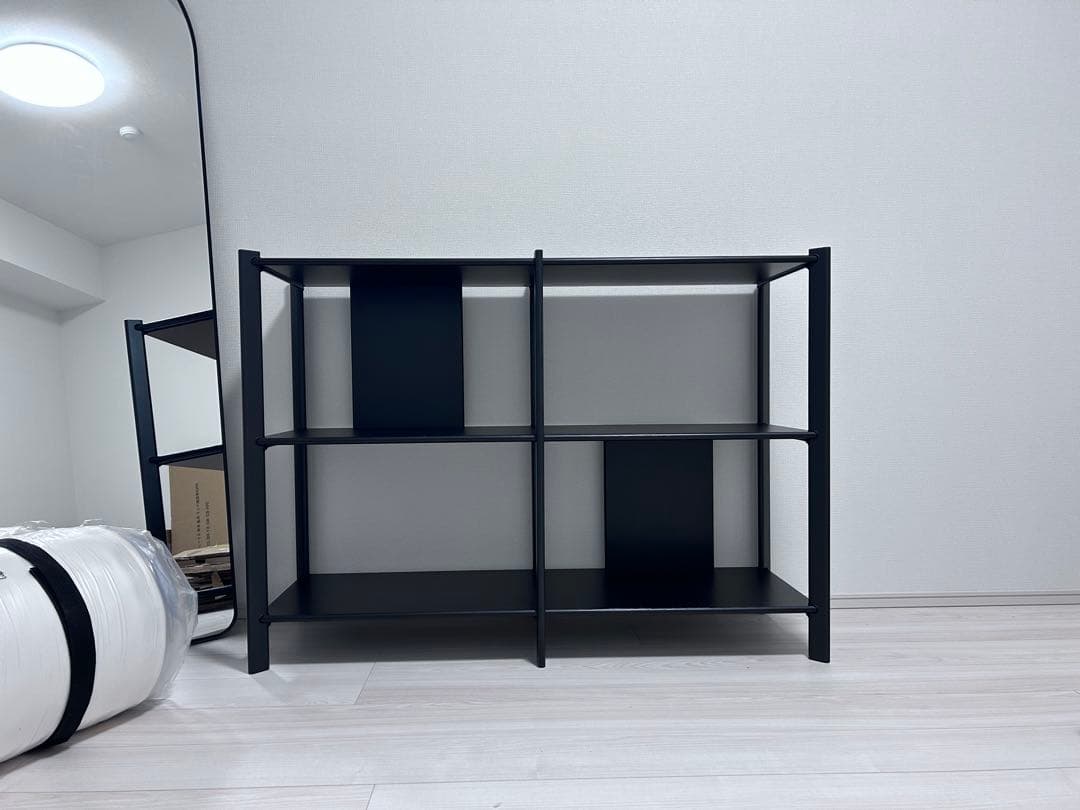 IKEA JÄTTTESTA ブラック 収納ラック 120x40x85 cm