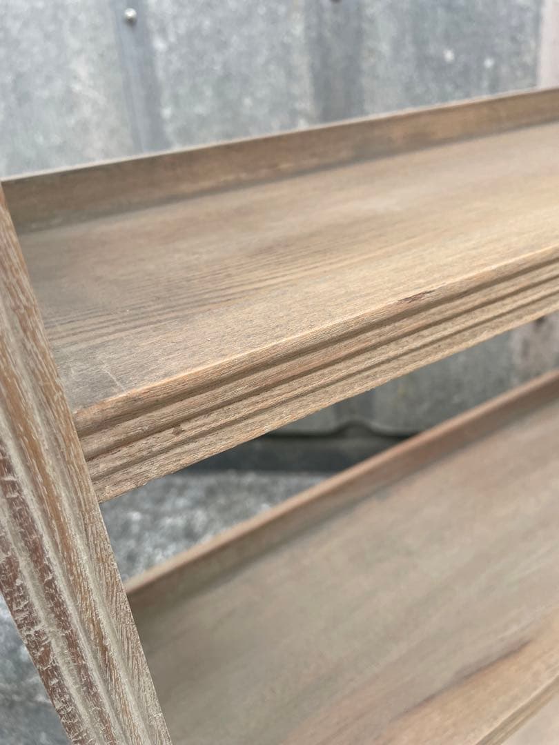 古道具/当時物/木製/無垢材/本棚/透かし彫り/店舗什器/ディスプレイ/③