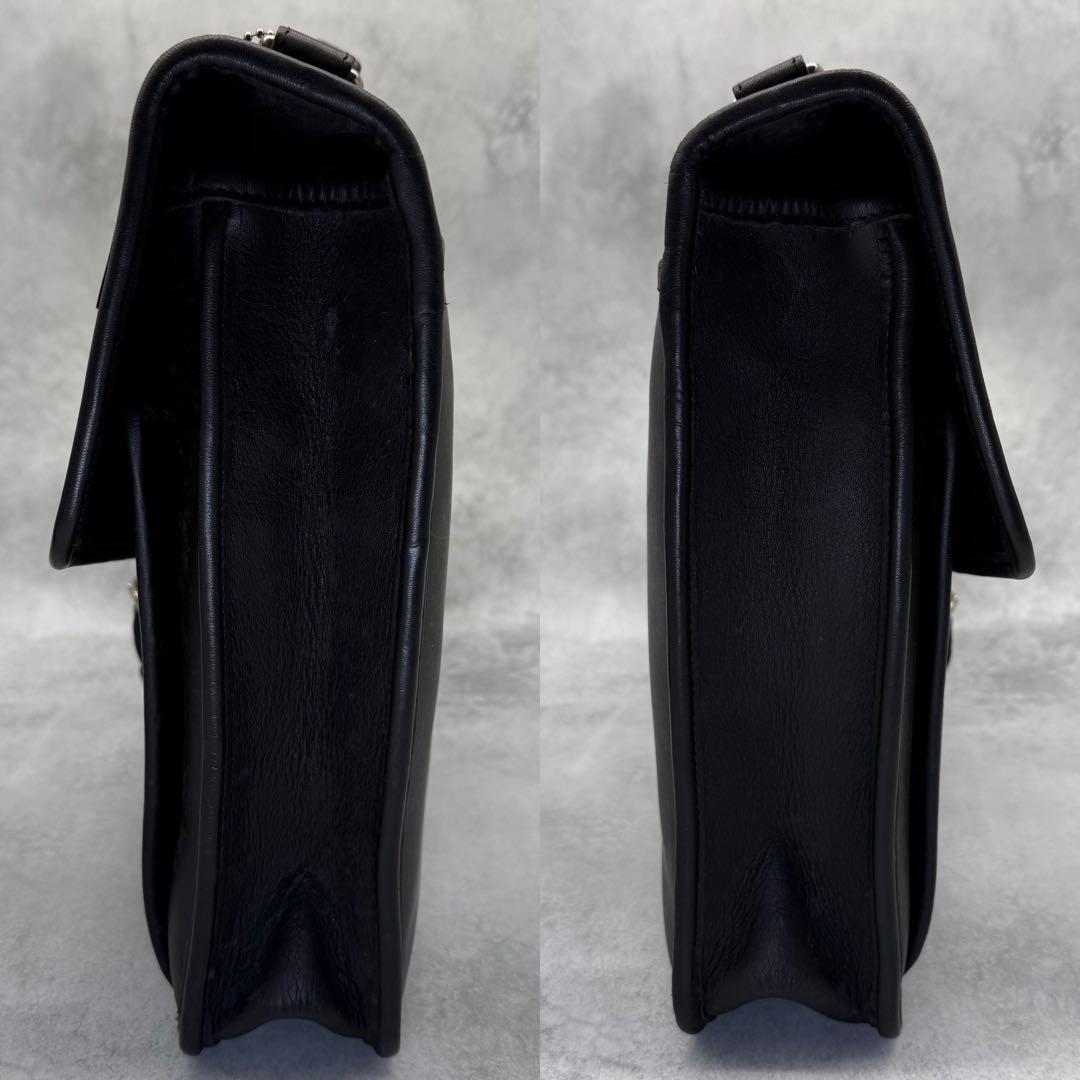 COACH オールドコーチ ビジネスバッグ 2way レザー クロスボディ 黒