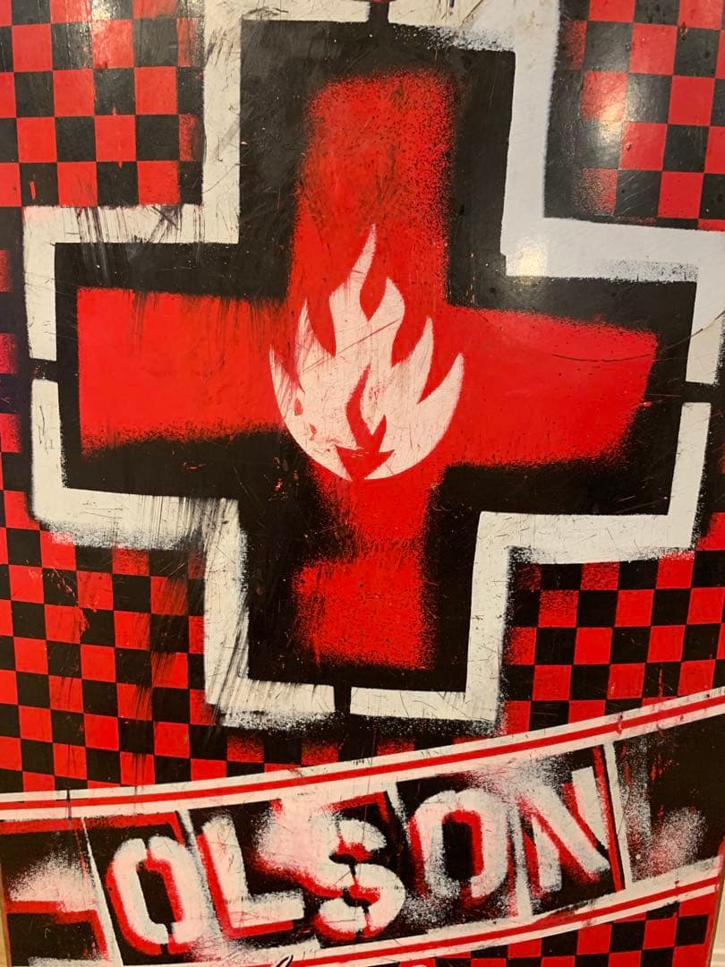 スケートボード Black Label Steve OlsonOlsonLtd.Checker