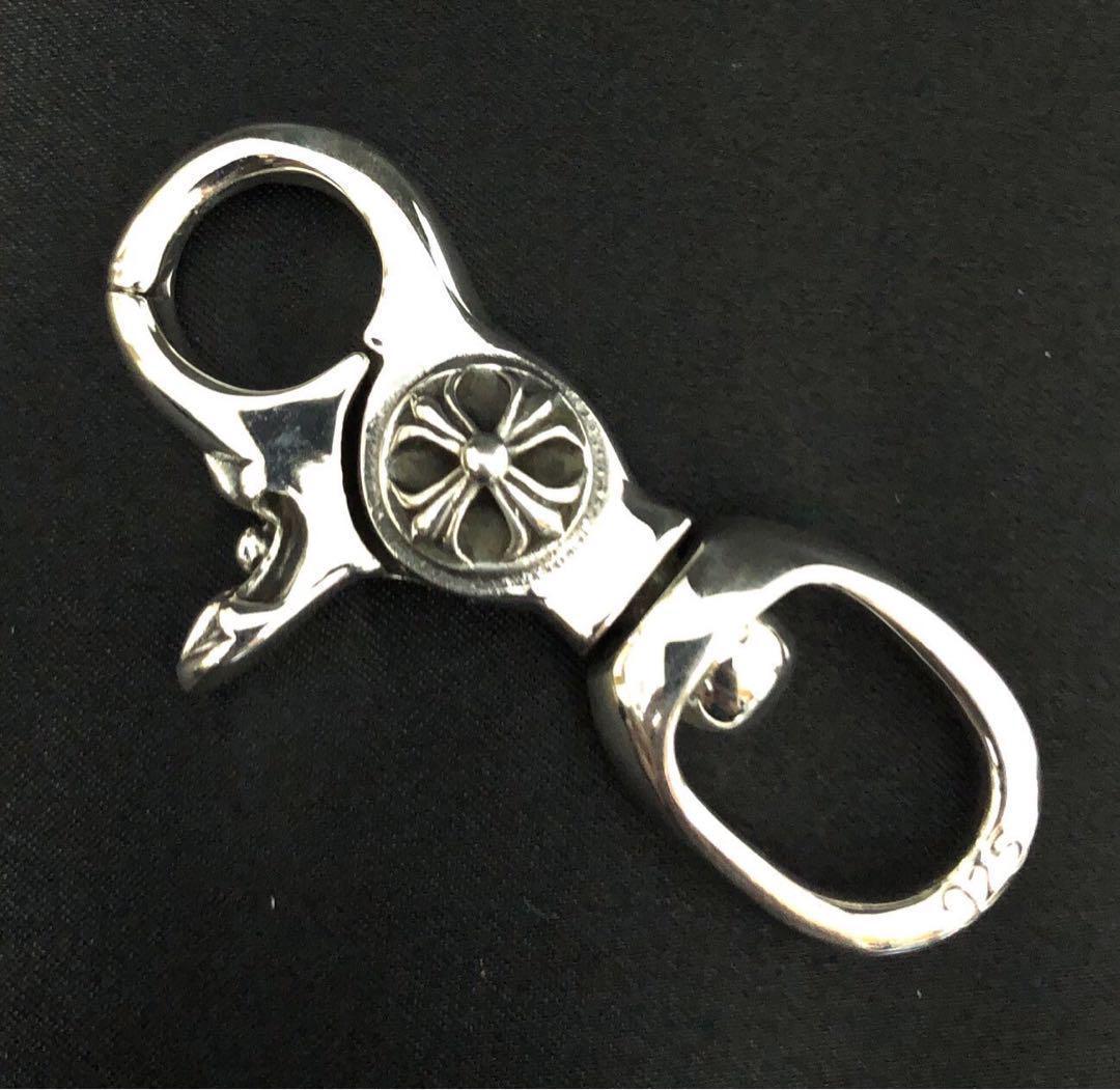 シルバー925 キーホルダー　キーリング　クロス　プラス　クロム　人気　2-10