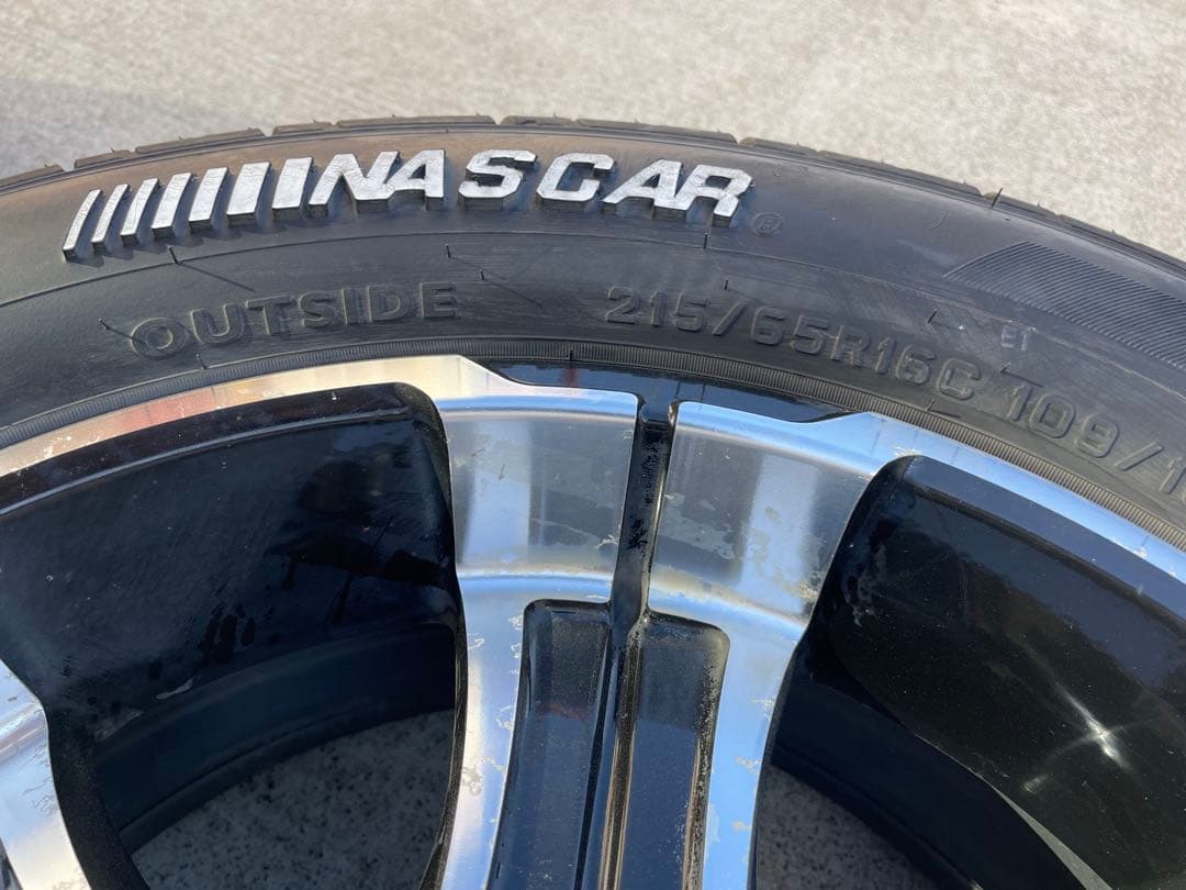 ハイエース　FLEX ホワイトレター　バルベロ　16インチ